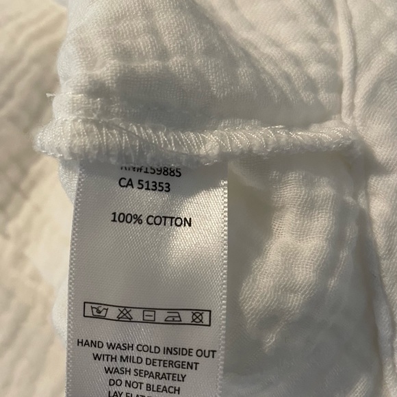 NWT BOBI Button~Up PREP Gauze Crop Shacket Jacket Top Size S - Picture 5 of 5